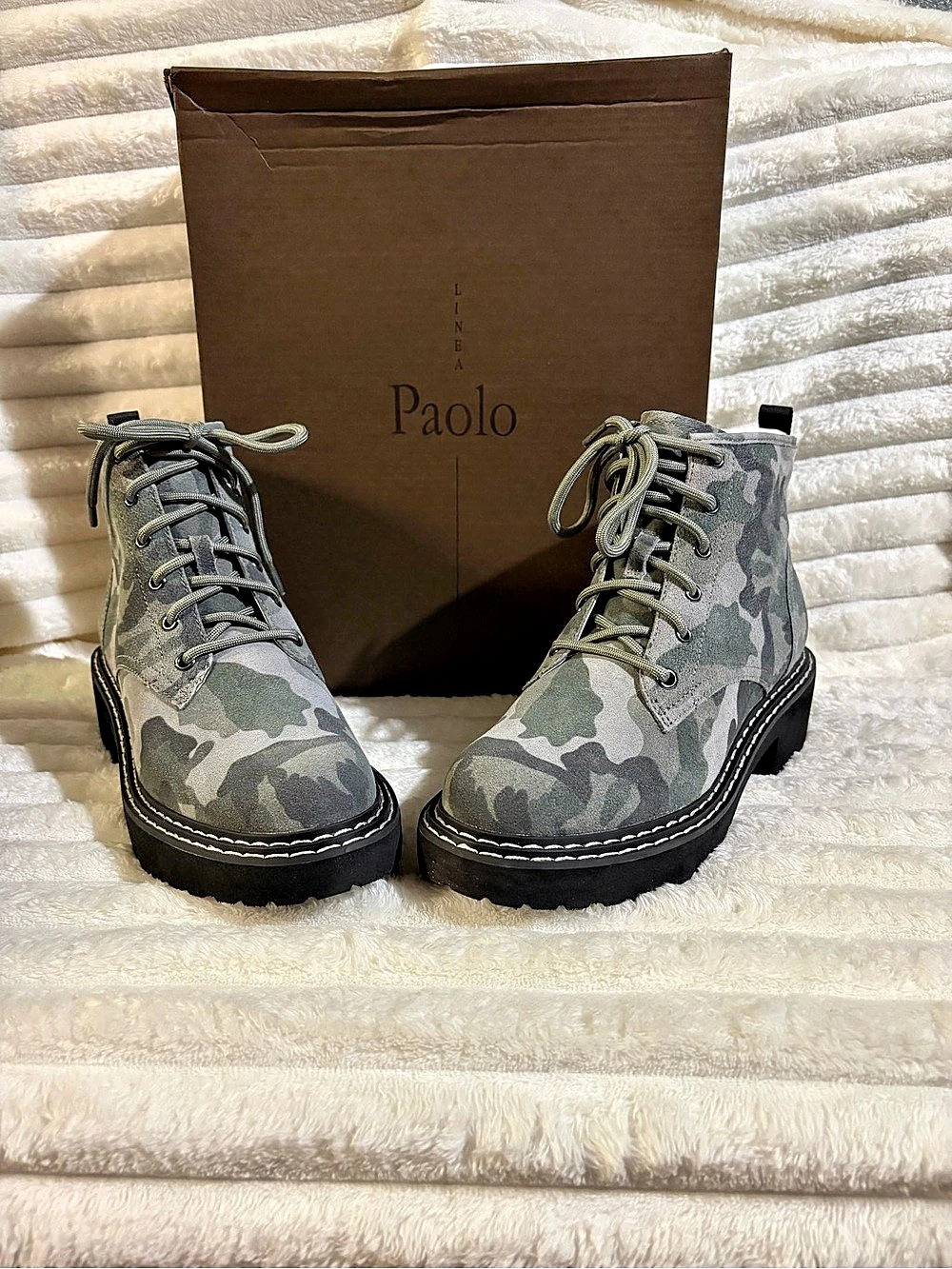 Linea Paolo Women's Taylor Camo Combat Boots